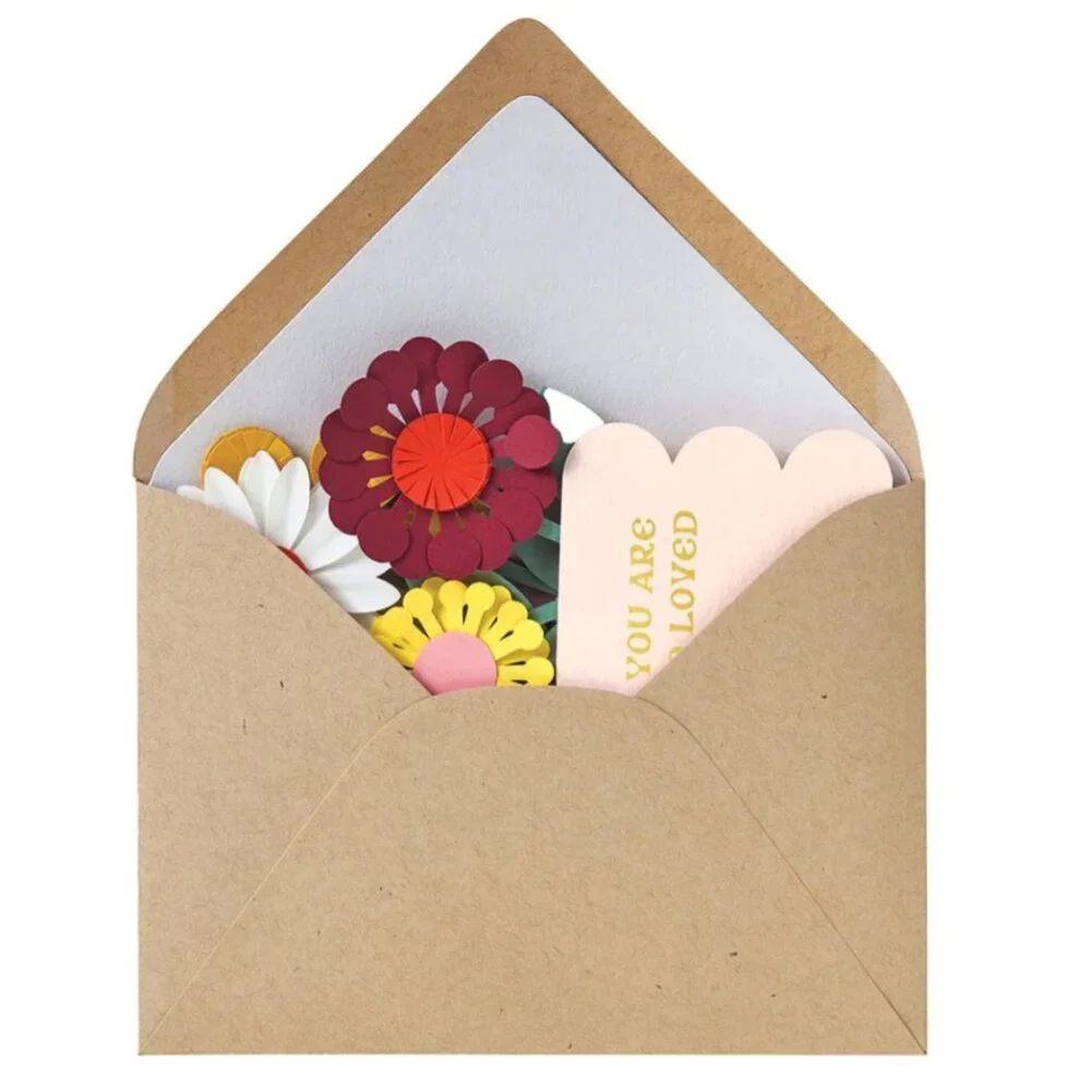 NWT Paper Source Pop-Up Bouquet Mother's Day Card Kit